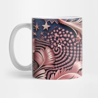 Other Worldly Designs- nebulas, stars, galaxies, planets with feathers Mug